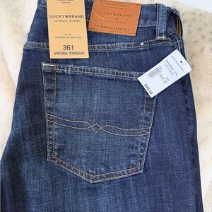 Lucky Brand Men's Straight Jeans - Deep Indigo